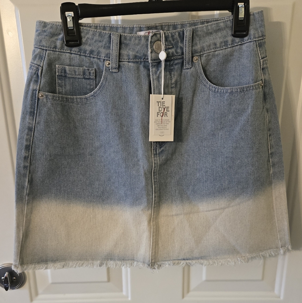 Tie Dye Denim Skirt By Mud Pie